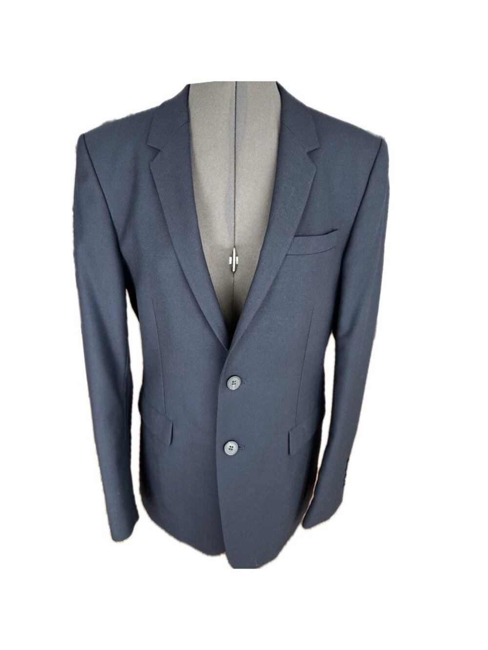 COS Men’s Navy Blue 100% Wool Sport Coat Suit Jacket Blazer 36R EUC
